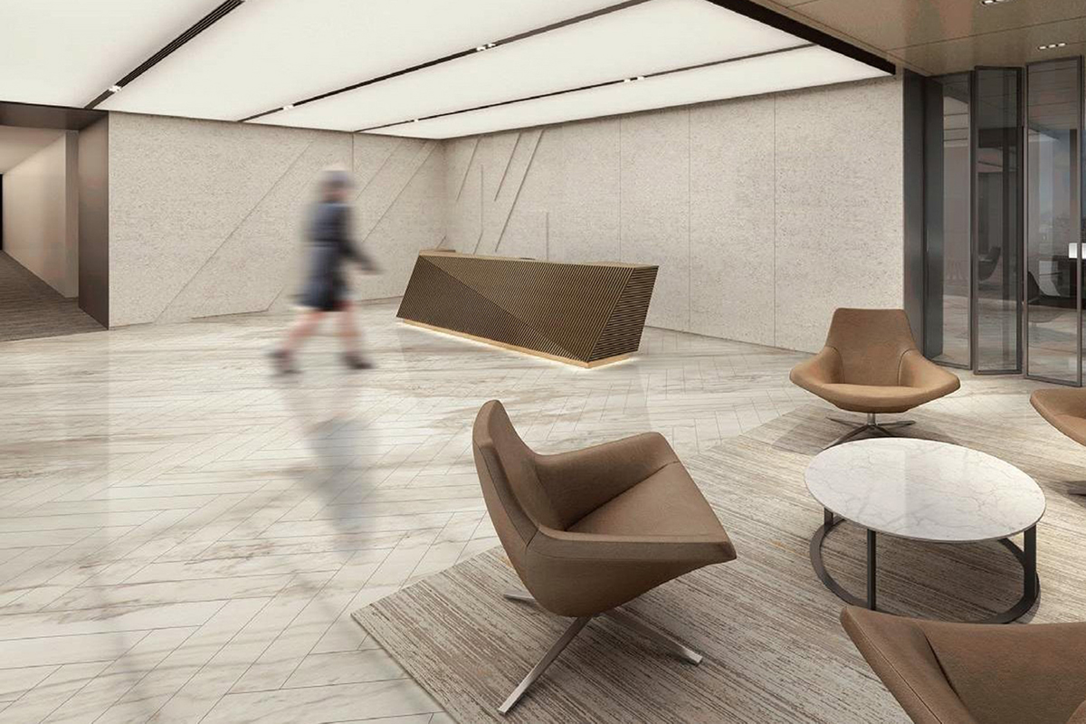 合肥某高檔紅酒800平方辦公室裝修